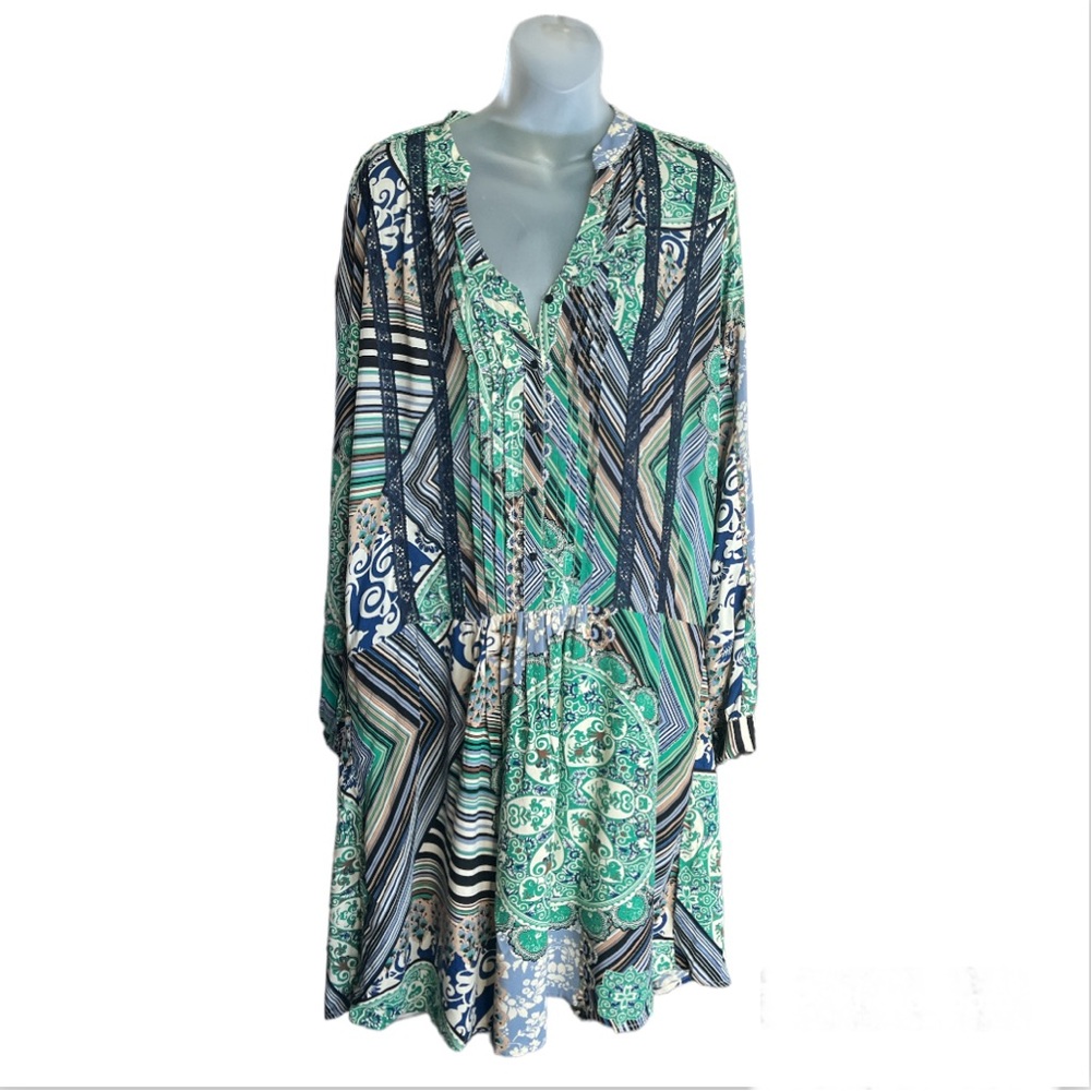 ANTHROPOLOGIE TINY Caviana Drop Waist  Shirt Dress size Small